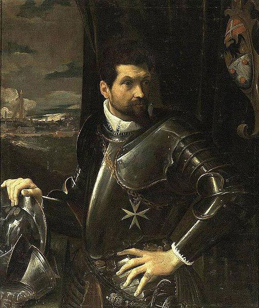Lodovico Carracci Portrait of Carlo Alberto Rati Opizzoni in Armour